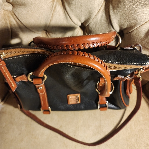 Dooney & Bourke braided pebble grain satchel - Picture 2 of 7